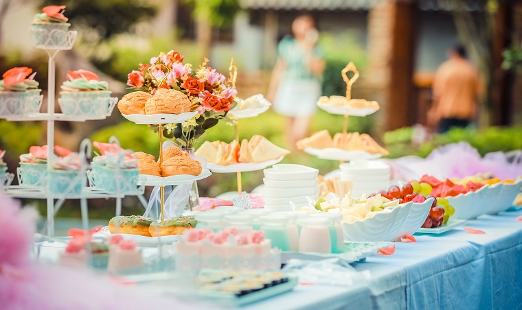 Décoration de fête au jardin