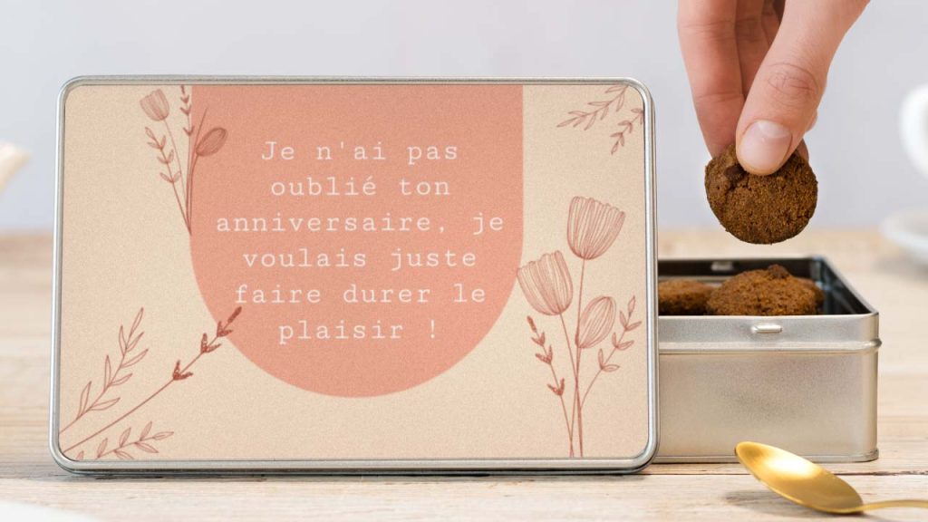 Idée de cadeau personnalisé pour anniversaire en retard