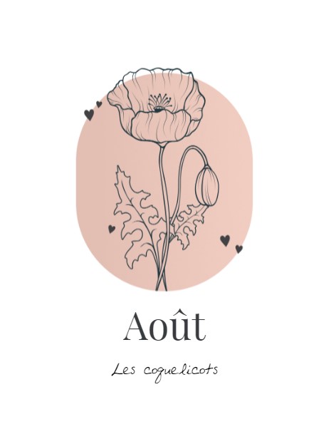 Design fleur de naissance - aout - smartphoto