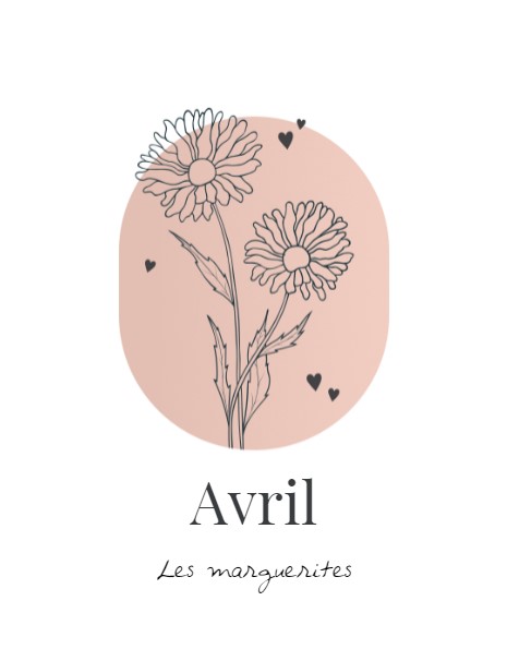 fleur de naissance - avril