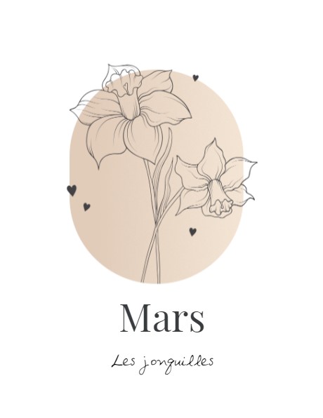 Fleur de naissance - mars