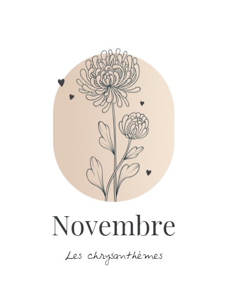 Fleur de naissance - novembre