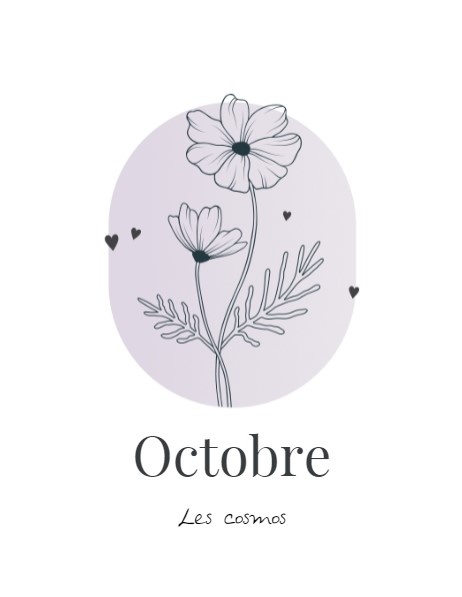 Design fleur de naissance - octobre - smartphoto