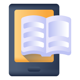 A unique flat icon of online book, editable vector