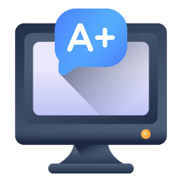 Online grade flat icon is premium and editable