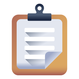 A unique flat icon of clipboard