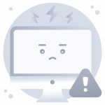 System Error -Flat Web and Mobile App Icons