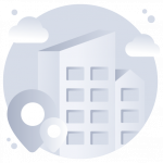 Office Location -Flat Web and Mobile App Icons