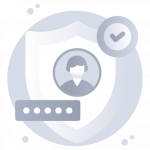 Account Protected -Flat Web and Mobile App Icons