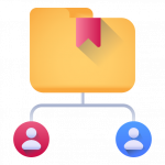 Shared Data Folder -100 E-learning Vector Icons