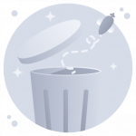 Trash Is Empty -Flat Web and Mobile App Icons