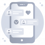 Smart Chatting -Flat Web and Mobile App Icons