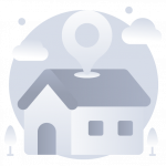 Home Location -Flat Web and Mobile App Icons