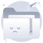 Zip Folder -Flat Web and Mobile App Icons