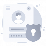 Secure Login -Flat Web and Mobile App Icons