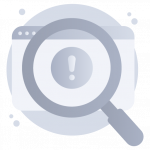 Search Error -Flat Web and Mobile App Icons