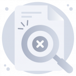 No File Search -Flat Web and Mobile App Icons