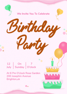 Birthday Invite -25 Birthday Invitation Templates