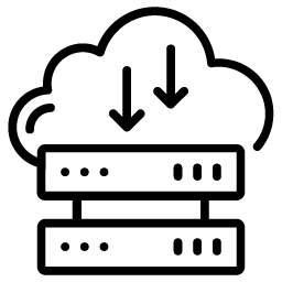 Cloud Database. - Big Data Icons