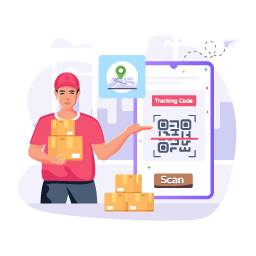 Code Tracking - Barcode Scanning Illustrations