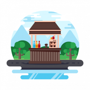 Drink Booth -156 Mini Landscape Vectors