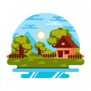 Farmhouse -156 Mini Landscape Vectors