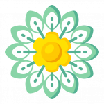 Gerbera -300 Flat Flower Icons