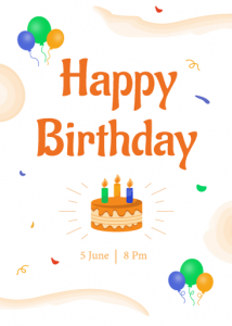 Happy Birthday -25 Birthday Invitation Templates