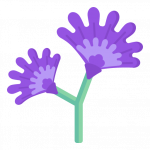 Lilac Daisy -300 Flat Flower Icons