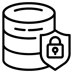 Secure Database - Big Data Icons