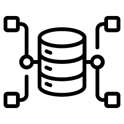 Shared Database - Big Data Icons