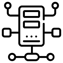 Shared Server. - Big Data Icons