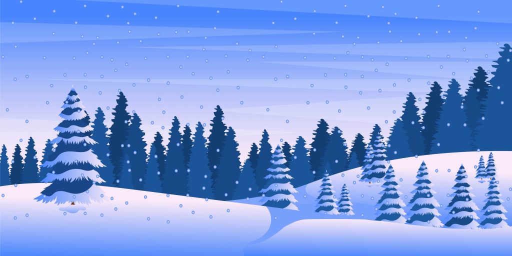 Snow Background -20 Flat Winter Backgrounds