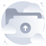 Cloud Upload -Flat Web and Mobile App Icons