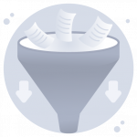 Data Filter -Flat Web and Mobile App Icons