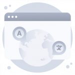Multiple Languages -Flat Web and Mobile App Icons