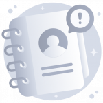 Contact Error -Flat Web and Mobile App Icons
