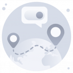 Turn On Location -Flat Web and Mobile App Icons