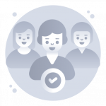 Approved Team -Flat Web and Mobile App Icons