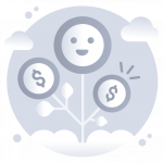Money Growth -Flat Web and Mobile App Icons