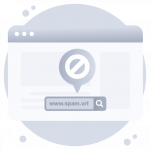 Spam Url -Flat Web and Mobile App Icons