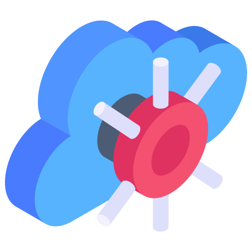 Cloud Computing -Cyber Security Isometric Icons