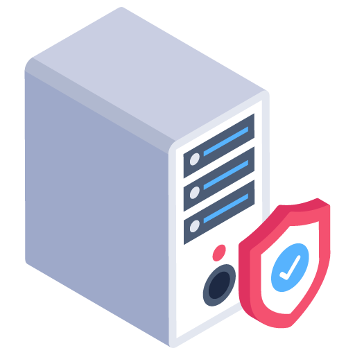 Protected Cpu -Cyber Security Isometric Icons