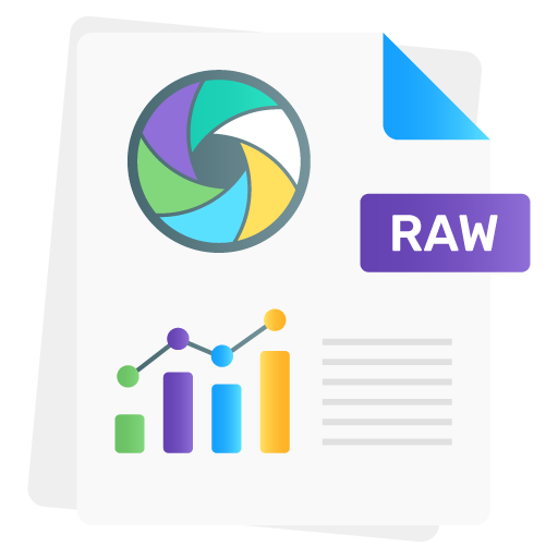 Raw Data -Web Hosting and Data Analytics Flat Gradient I