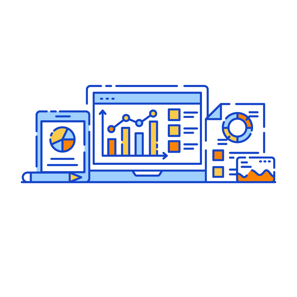Analytics Dashboard Report -Data Analytics Illustrations
