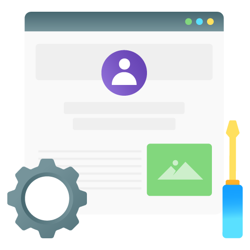 User Setting -App Development Flat Gradient Vectors