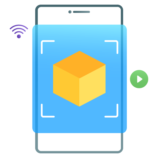 Augmented Reality -Artificial Intelligence Flat Gradient Vectors