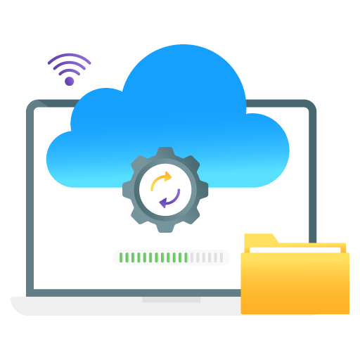 Data Sync -App Development Flat Gradient Vectors