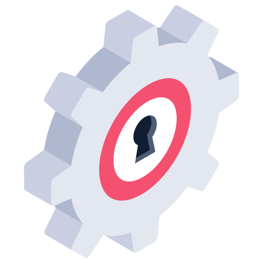 Secure Setting -Cyber Security Isometric Icons