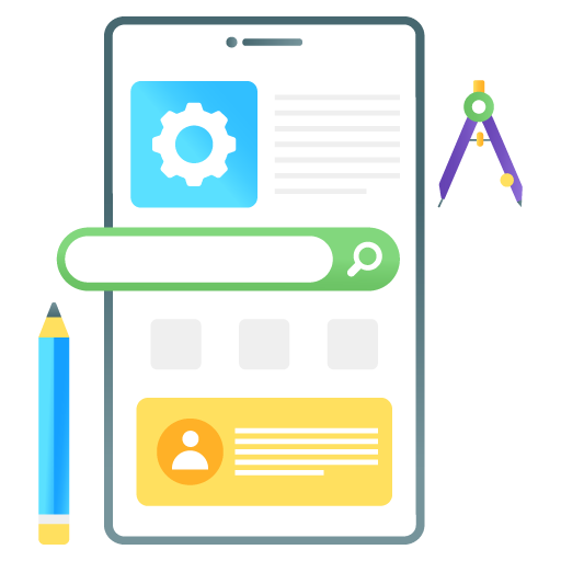 Mobile App Development -App Development Flat Gradient Vectors